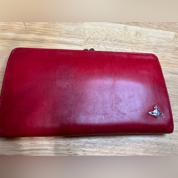 Calfskin Kisslock long wallet,All Products : American Fashion Style Bags On Sale